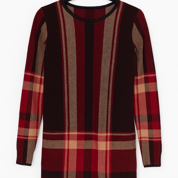 Anne Klein Plaid Knit Cardigan – Size Medium - Picture 2 of 3